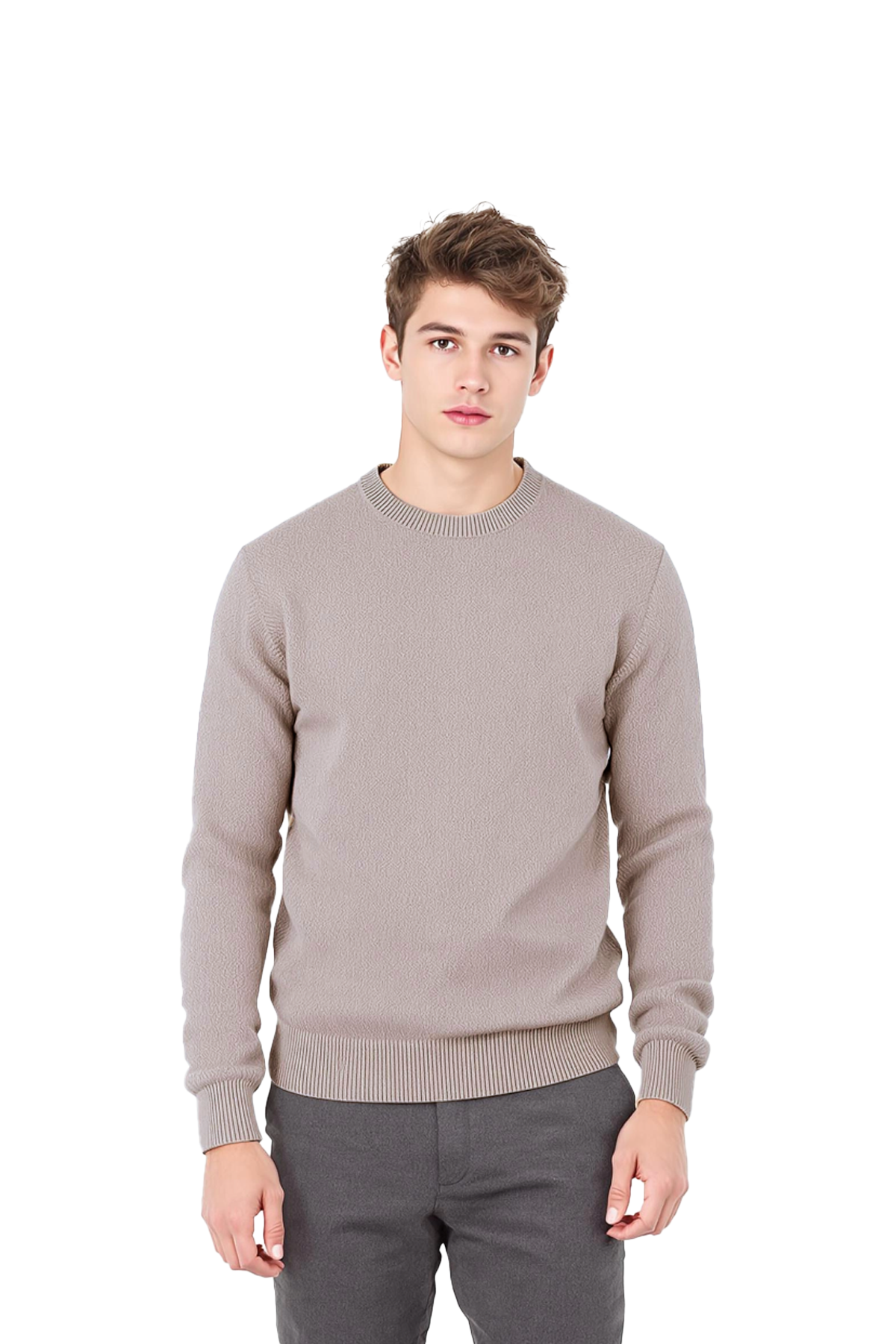 PANAHORSE Düz Örme Yaka Kazak