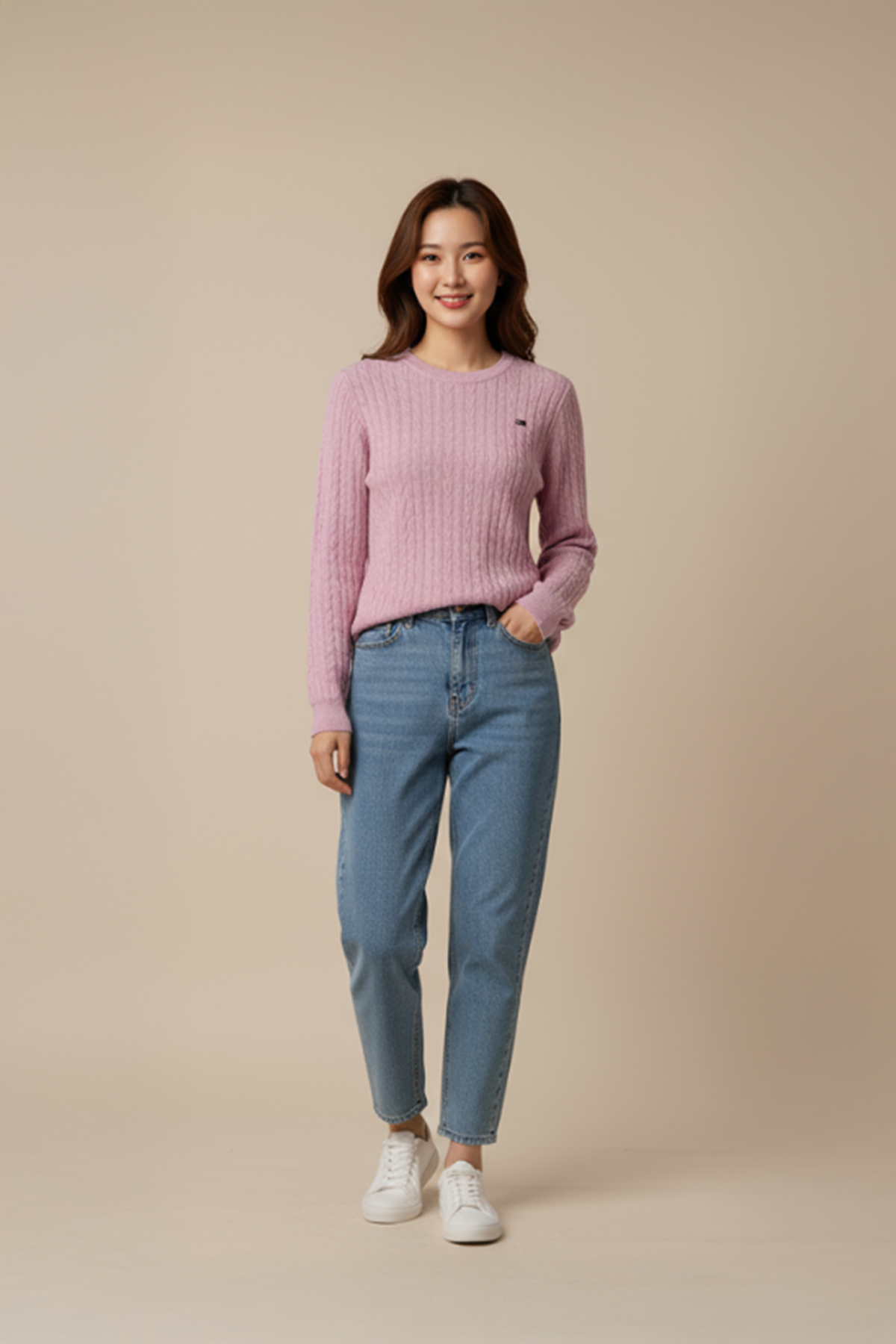 PANAHORSE İnce Saç Örme Bayan Yaka Kazak