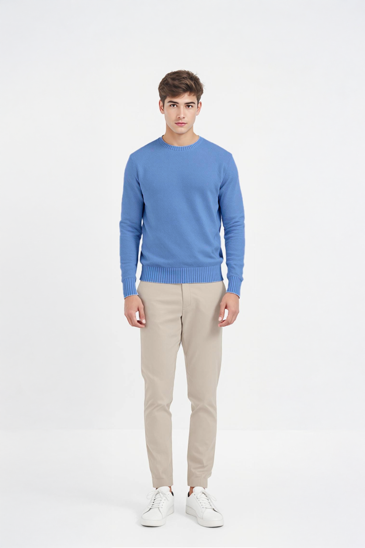 PANAHORSE Düz Örme Yaka Kazak