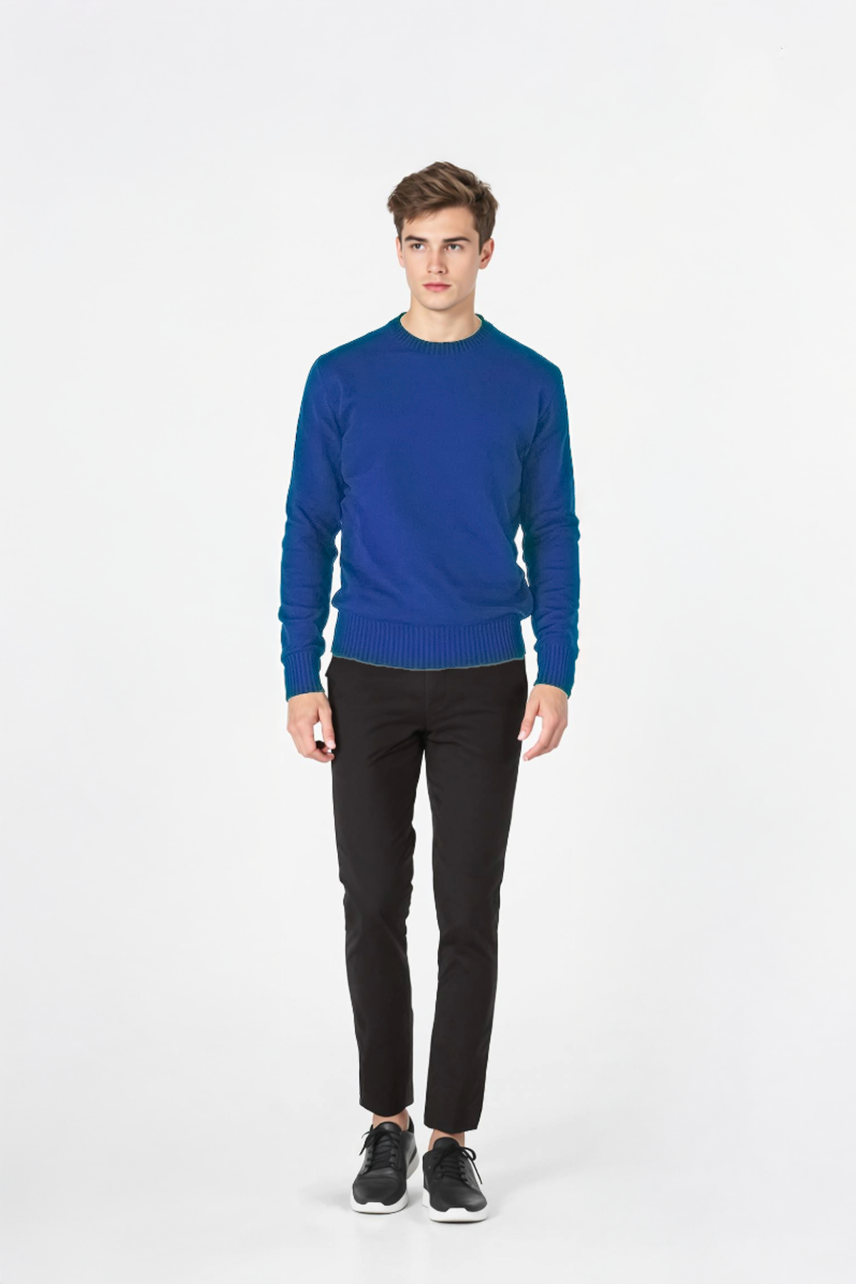 PANAHORSE Düz Örme Yaka Kazak