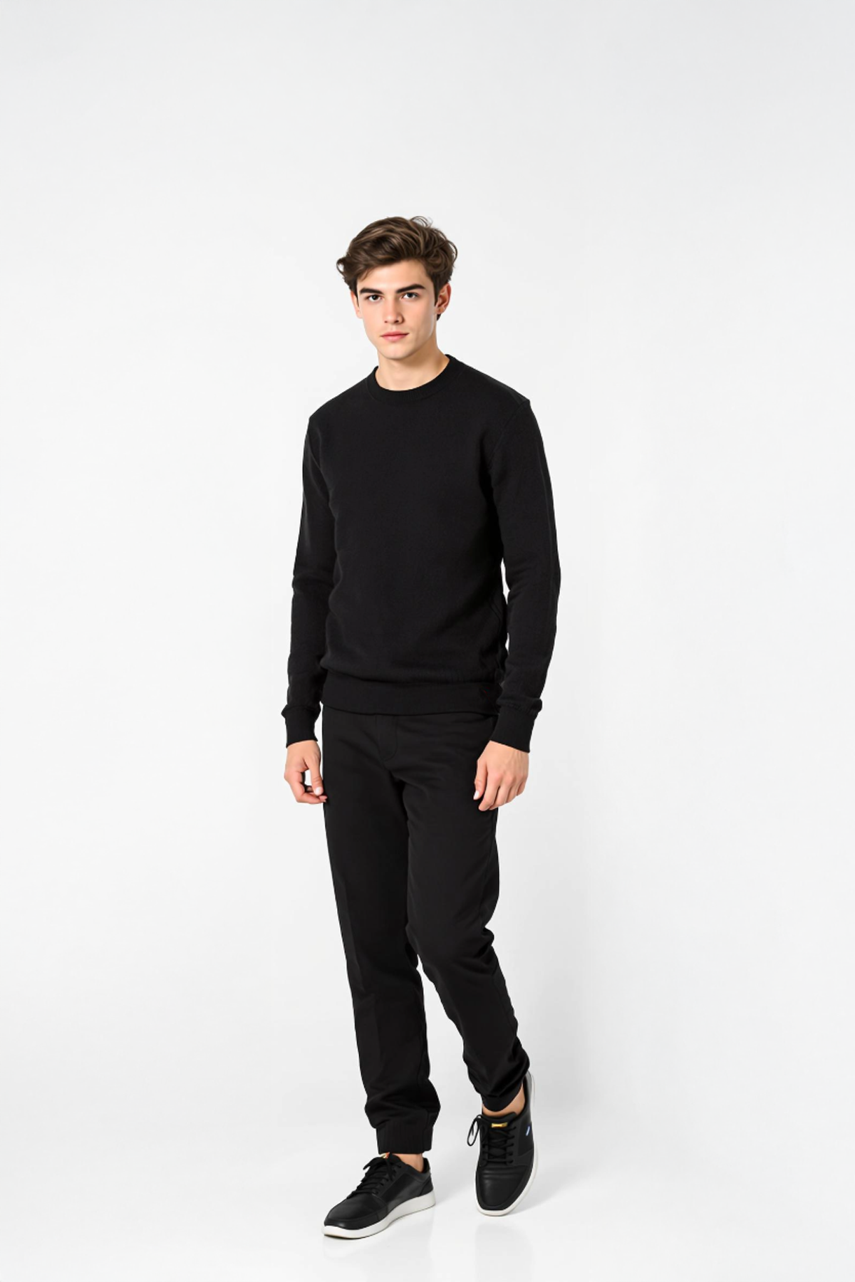 PANAHORSE Düz Örme Yaka Kazak