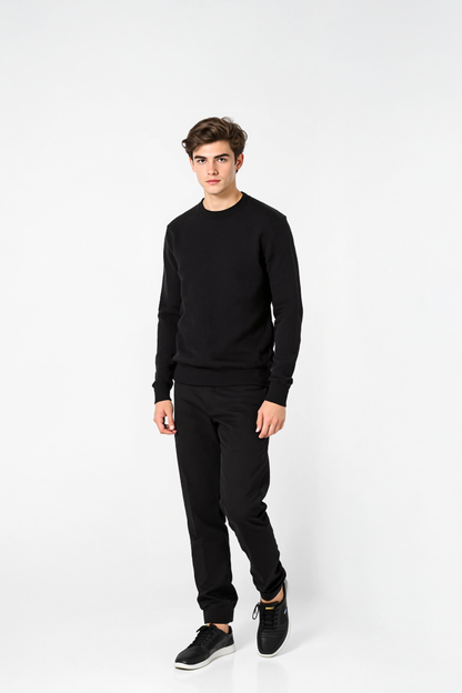 PANAHORSE Düz Örme Yaka Kazak