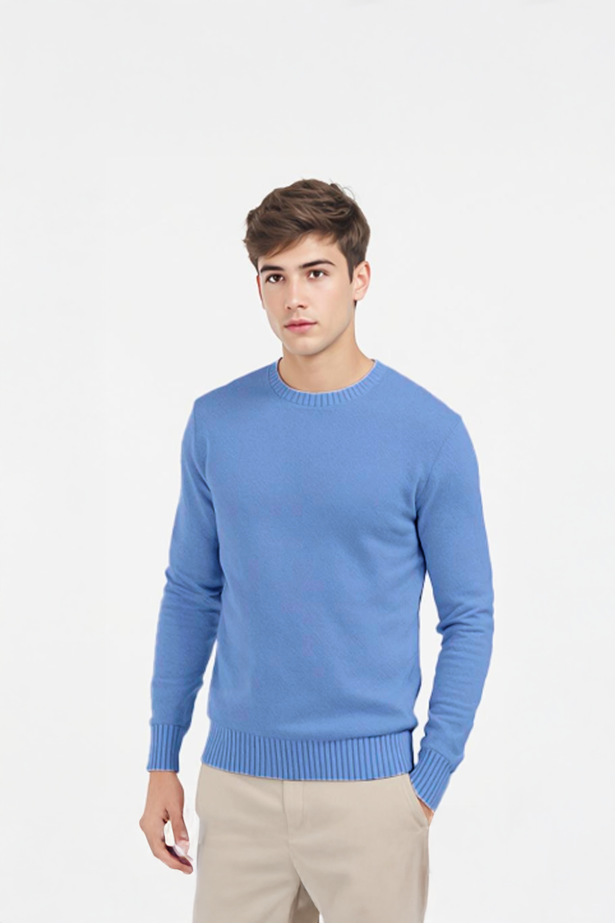 PANAHORSE Düz Örme Yaka Kazak