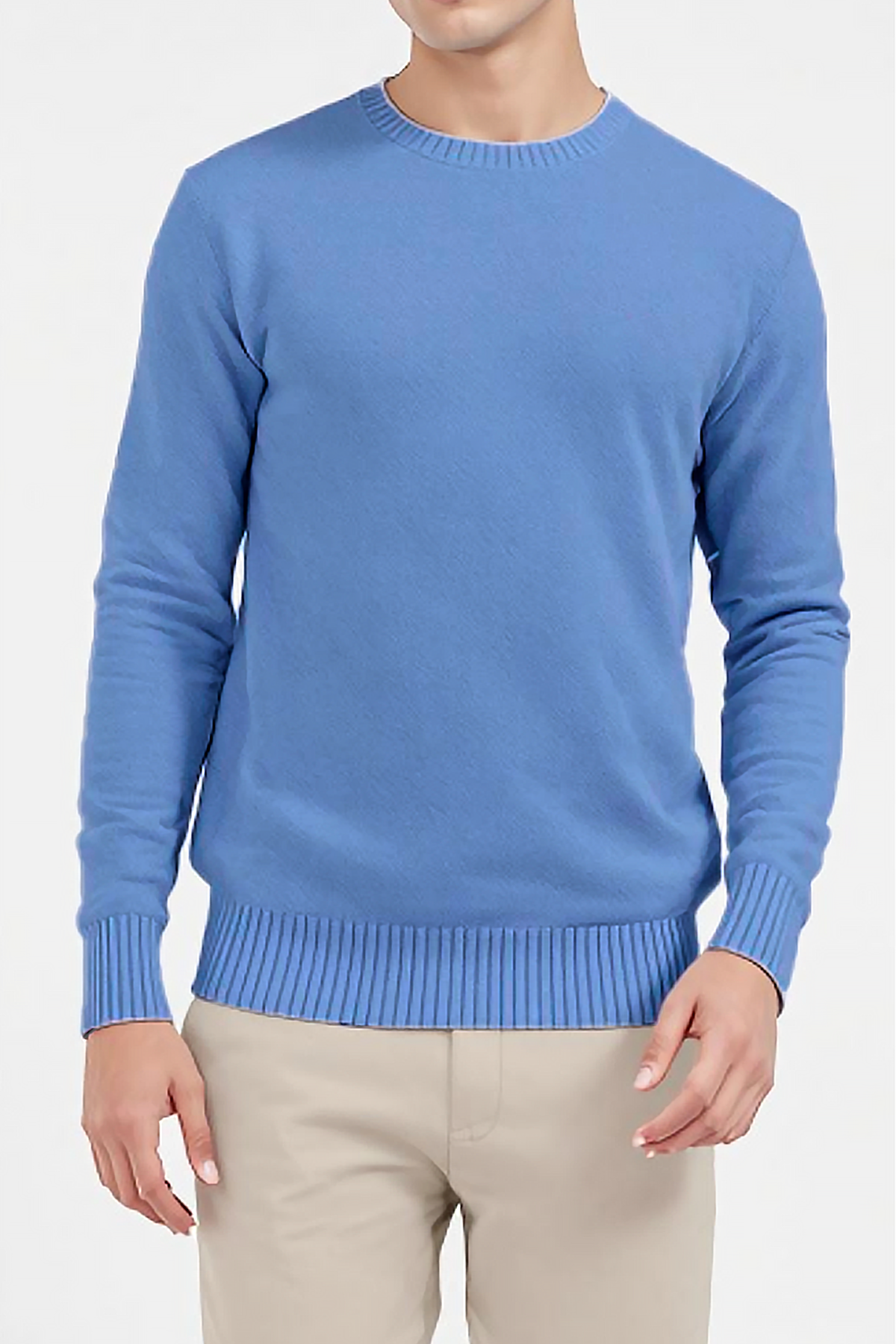 PANAHORSE Düz Örme Yaka Kazak