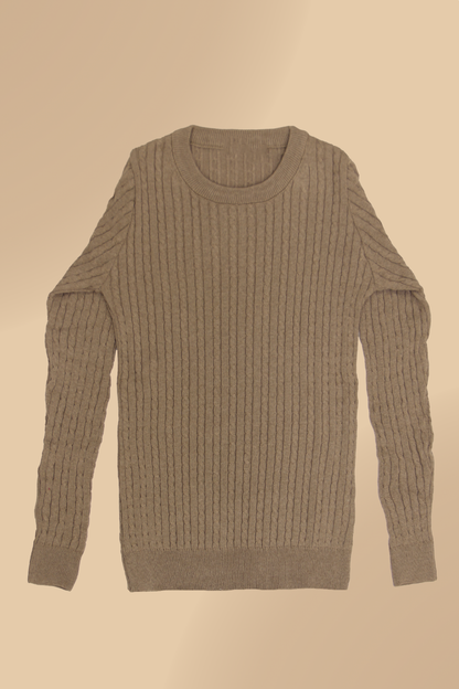 PANAHORSE İnce Saç Örme Bayan Yaka Kazak