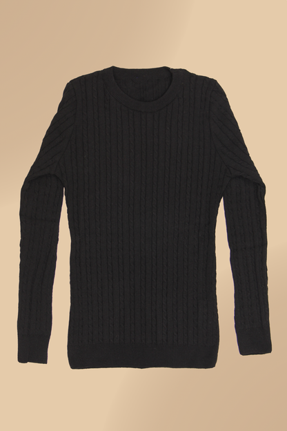 PANAHORSE İnce Saç Örme Bayan Yaka Kazak