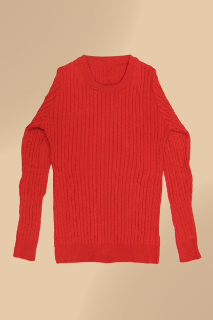 PANAHORSE İnce Saç Örme Bayan Yaka Kazak